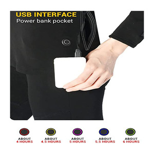 Ensemble de <span class=keywords><strong>sous</strong></span>-vêtements thermiques de chauffage électrique, <span class=keywords><strong>sous</strong></span>-vêtements de chauffage USB d'hiver pour hommes, adaptés au travail à froid en plein air - Product Image 4