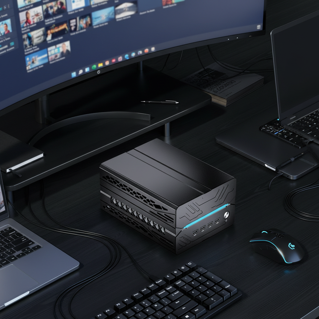 14th Gen Mini PC Gaming Intel Core I5-14400F RTX 5060 8g 64G DDR5 SSD Dual GbE LAN WiFi 6E Mini PC for Esports Competition
