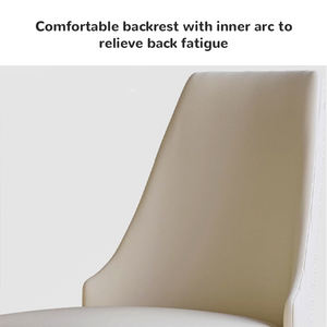 Chaises de salle à manger intérieures modernes avec un design rembourré, des pieds métalliques et des coutures de précision pour les cafés - Product Image 2