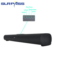 Système Home Cinéma Mini SP-S20L sans fil avec barre de son Bluetooth pour TV et caisson de basses – Barre de son musicale Bluetooth