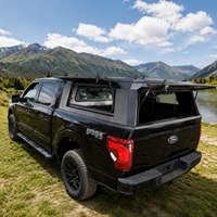 Capot de camionnette léger en aluminium pour Nissan Frontier avec fenêtres coulissantes pour benne de 5 pieds
