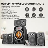 Altavoz de cine en casa de alta calidad, altavoz de graves 5,1 para cine en casa, sistema de altavoces de cine en casa 5,1 USB/SD/FM