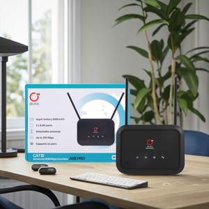 OLAX AX8 PRO 5000mah Powered Wi-Fi 6 LTE Cat4 Router 300Mbps Speed High <b>Range</b> Customize Esim Modem 2.4g VPN Firewall Unlimited W - Product Image 1