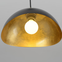 Lampe suspendue ovale en fer noir de style américain moderne, feuille d'or de luxe, intérieur, E27, diamètre 250mm 300mm, 10000 heures d'autonomie