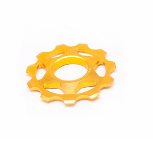 Pignone per bici color oro robusto cambio cambio di marcia giallo parti di trasmissione assemblaggio ciclistico sistema di miglioramento - Product Image 1