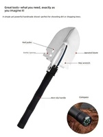Best-seller Internet : Pelle multifonctionnelle portable pour camping, travaux de terrain, plage, jardinage et creusement