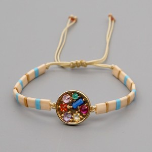 Go2boho Bracelet Mauvais œil Pour Dames Boho Réglable Bijoux En Perles Miyuki <span class=keywords><strong>Tila</strong></span> - Product Image 4