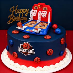 Plastik-<span class=keywords><strong>Basketball</strong></span>-Dekoration Geburtstagsüberraschung <span class=keywords><strong>Basketball</strong></span>-Spielzeug & Tortendekoration für Kindergeburtstage - Product Image 1