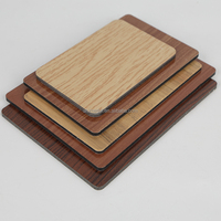Panneaux composites modernes en aluminium Alucobond 3MM 4MM Feuille ACM imperméable Texture de revêtement en bois