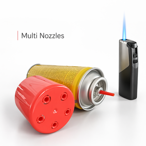 Fournisseur OEM – Cartouche de <span class=keywords><strong>gaz</strong></span> <span class=keywords><strong>butane</strong></span> universelle haute pureté 300 ml à buses multiples, rechargeable pour briquet - Product Image 5