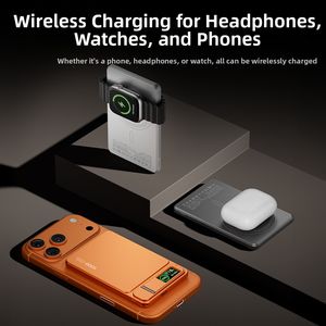 Chargeur portable sans fil ultra-fin avec écran TFT, <span class=keywords><strong>batterie</strong></span> externe magnétique à charge rapide avec chargeur de téléphone USB-C - Product Image 6