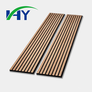 Pannelli Acustici Moderni in Doghe di <span class=keywords><strong>Legno</strong></span> <span class=keywords><strong>MDF</strong></span>, <span class=keywords><strong>Materiale</strong></span> Ecologico per Assorbimento Acustico ad Alta Frequenza NRC 0.8, per Studio e Ufficio - Product Image 2
