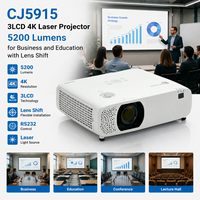Projecteur laser 3LCD 4K CJ5915 5200 lumens pour les entreprises et l'éducation avec contrôle RS232
