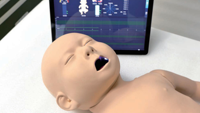 Sistema de Evaluación de RCP Infantil, Forma de Onda en Tiempo Real, Compresión, Ventilación, Retroalimentación, Metrónomo, Simulador de Entrenamiento Inalámbrico PAD