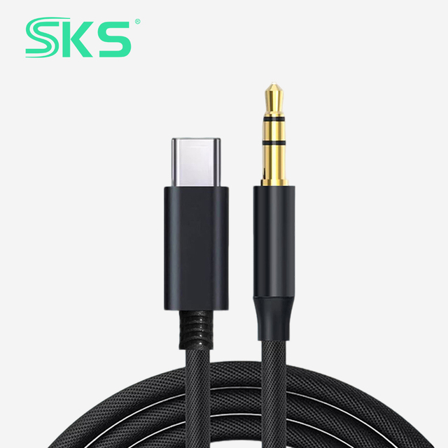 HiFi USB C to 3.5mm Audio Adapter Cable with Microphone 24Bit Lossless Sound Type C AUX Cord for Car Stereo Laptop