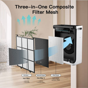 <span class=keywords><strong>เครื่อง</strong></span><span class=keywords><strong>ฟอก</strong></span><span class=keywords><strong>อากาศ</strong></span>ดีไซน์ใหม่ พร้อมหน้าจอแสดงผล <span class=keywords><strong>PM</strong></span> <span class=keywords><strong>2.5</strong></span> สำหรับห้องนอน ใช้ไส้กรอง HEPA 13 แบบตั้งโต๊ะ เหมาะสำหรับบ้าน ห้องพัก และสำนักงาน - Product Image 3