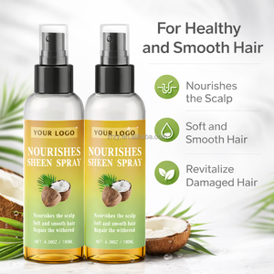 Huile Capillaire Bio Naturelle à la Biotine et à la Noix de Coco pour la Croissance et l'Épaississement des Cheveux, Soin Nourrissant en Spray pour le <span class=keywords><strong>Cuir</strong></span> <span class=keywords><strong>Chevelu</strong></span>, Marque Privée - Product Image 2