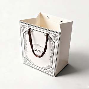 Manufacturer Direct <b>Gold</b> Foil Apparel Paper <b>Bag</b> Custom Luxury Paper Packaging for Shoe and Lingerie Stores - Product Image 2