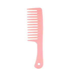 Hair Comb 11 Colors Wholesale Custom LOGO Detangling Shower Hair Comb Heat-Resistant Large Plastic Hair Wide Tooth Hair Comb Wig Comb
