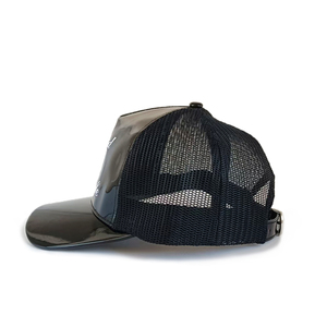 कस्टम उच्च गुणवत्ता वाली कढ़ाई fox pu चमड़े के ट्रक टोपी - Product Image 3