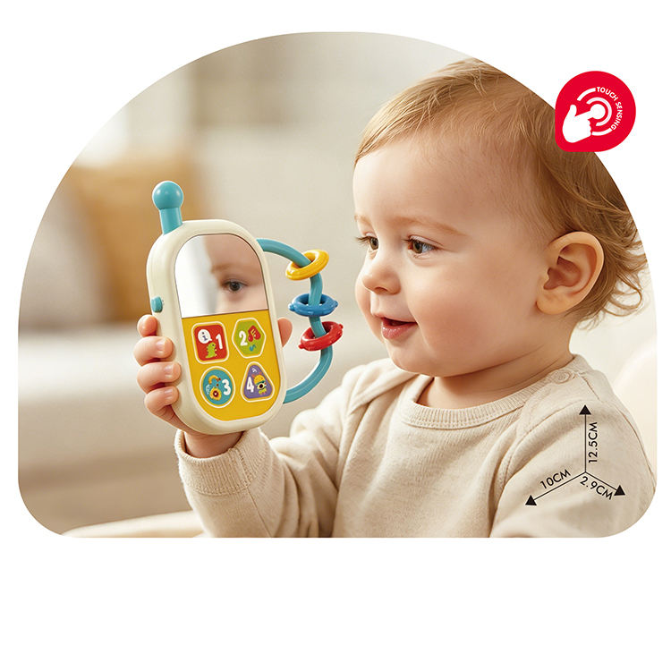 Musical Baby Rattle Toy Touch Sensitive Keys Cartoon Sound Buttons ...