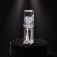 Flacon cosmétique vide en PETG transparent de 5,5 ml avec bouchon à vis pour liquides, illuminateur pour les yeux, blush, gloss à lèvres, huile à lèvres, baume à lèvres