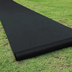 80g Foldable Horticultural Pad Black Garden Landscape Fabric For Raised Bed Ground Cover Soil Plants Protection Control Weed Mat