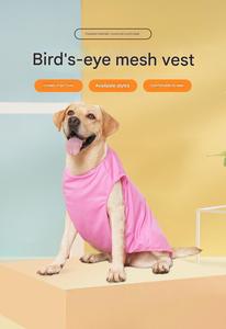 T-shirt pour chien en coton uni à bas prix, respirant, vêtements <span class=keywords><strong>d</strong></span>'<span class=keywords><strong>été</strong></span> et de printemps pour chiens, t-shirts vierges pour chiens pas chers en provenance de Chine - Product Image 6
