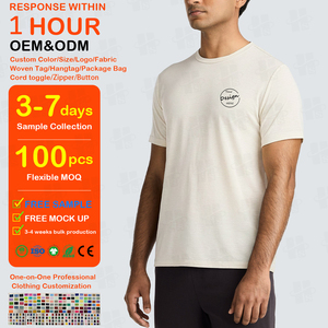 T-shirt de sport ample pour homme en laine mérinos ultra-douce 180 g/m², impression personnalisée, haute qualité, absorbant l'humidité - Product Image 1