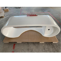 Nouvelle conception Durable Corian Stone Material Administration Manager Table utilisée décoration de bureau pour bureau