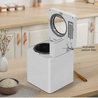 Mini composteur électrique intelligent pour déchets alimentaires, recycleur de cuisine, composteur de comptoir, composteur d'intérieur, contrôlé par application, en acier inoxydable