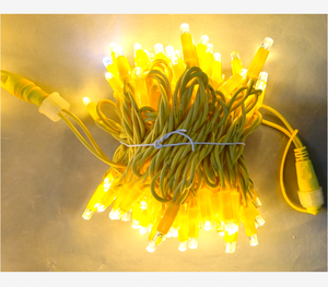 Cable de goma amarillo Pegamento Cadena de luces Forma de árbol de Navidad Boda Luces al aire libre IP65 a prueba de agua - Product Image 2