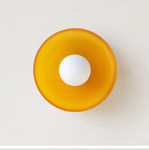 Lámpara <span class=keywords><strong>de</strong></span> <span class=keywords><strong>Techo</strong></span> <span class=keywords><strong>LED</strong></span> Creativa Nórdica Moderna, Globo Pequeño <span class=keywords><strong>de</strong></span> Cristal Blanco Lechoso, <span class=keywords><strong>Apliques</strong></span> <span class=keywords><strong>de</strong></span> Pared Semi Empotrados <span class=keywords><strong>para</strong></span> Dormitorio, Cabecera - Product Image 6