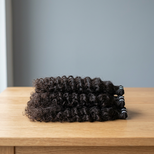 Extensiones de Cabello Humano Rizado Remy Indio Sv3, 16 Pulgadas, Doble Trama, Doble Capa, 100g - Product Image 1