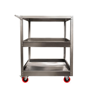 316 स्टेनलेस स्टील रसोई ट्रॉली भारी शुल्क वेल्डेड 3 टियर समुद्री रेस्तरां उच्च संक्षारण प्रतिरोध वातावरण के लिए - Product Image 2