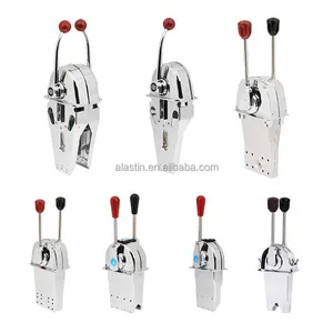 Universal Single Dual Lever Boat Throttle Control Zinc Alloy Marine Twin Lever Engine Throttle Control