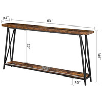 Table console de rangement élégante en MDF, multifonctionnelle, non pliable, non gonflable, pour l'exportation de meubles de maison, salon