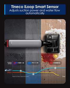 Aspirateur balai <span class=keywords><strong>Tineco</strong></span> eau et poussière, forte aspiration 22000 Pa, nettoyeur de sols, serpillière, autonomie 50 min, capteur intelligent iLoop - Meilleures ventes - Product Image 6