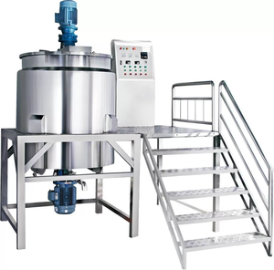 100L 200L 500L 1000L líquido Acero inoxidable emulsionante homogeneizador calefacción eléctrica crema cosmética tanque de mezcla con agitador