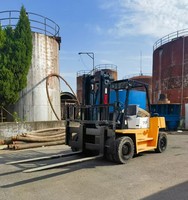 Forklift Bekas Terlaris TCM FD70 7 Ton Diesel Internal Combustion 4WD Ban Solid Mesin Isuzu Pengangkat Hidrolik