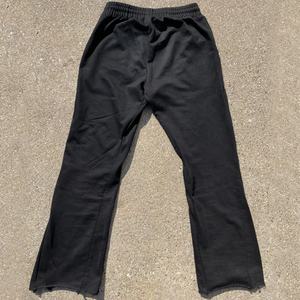 OEM Streetwear Cotton French Terry Baggy Wide <b>Flare</b> Leg Custom Screen Print Rhinestone <b>Men</b> <b>Flare</b> Sweatpants - Product Image 2