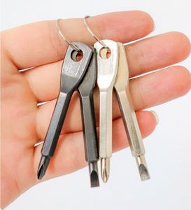 2024 Hot Outdoor Portable Multifunction Gadget Cross Screw Driver <b>Key</b> <b>Chain</b> Keyring Pocket Repair Hand Screwdriver Tool Keychain - Product Image 3