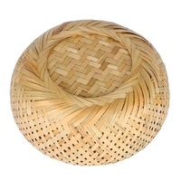 Panier en bambou écologique, non toxique, construction durable, design simple, adapté aux aliments, pour le rangement à domicile, les pique-niques, la cuisine