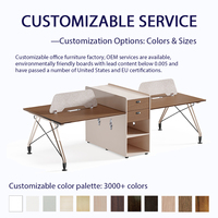 Bureau d'ordinateur pour personnel, surface en mélamine, structure métallique, tiroir, armoire de rangement, poste de travail, mobilier de bureau, usage commercial