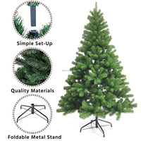 Arbol De Navidad Artificiel 6 FT 180 CM Arbre De Noël Décoration De Vacances PVC Arbre De Noël Artificiel