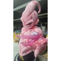 Dragon Ball Z 1:1 Taille Réelle Super Saiyan 4 Goku Buste de Haute Qualité avec Effet LED sur la Base, Statue en Résine, Figurine de Collection Anime, Décoration
