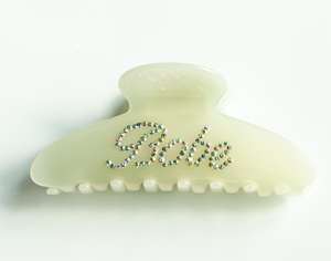 Baru grosir kustom huruf berlian imitasi kata klip jepitan rambut kristal asetat cinta jepit rambut cakar untuk wanita - Product Image 5