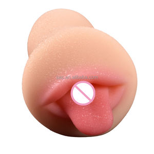 SacKnove Erwachsenen-Sexspielzeug Kleiner Taschen-Masturbator Sexy Lippen Orgasmus Mund Zunge Kehle Oral Realistischer Masturbator für Männer - Product Image 2