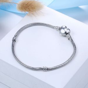 <span class=keywords><strong>BAMOER</strong></span> - Pulsera de Cadena de Serpiente con Dijes de Plata de 5 Estilos, Brazalete para Mujer, Pulseras con Dijes de Langosta para Diseñar Pulseras - Product Image 6