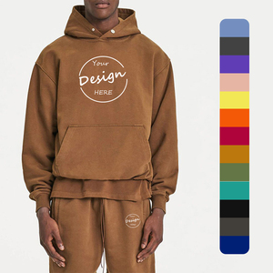 Jersey deportivo de poliéster/algodón para otoño 2025, pantalones cortos con capucha, bolsillos de canguro, 310 gramos, logotipo personalizado impreso transpirable - Product Image 1